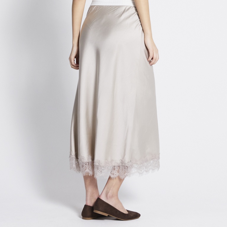 Lace satin skirt "Merielle"